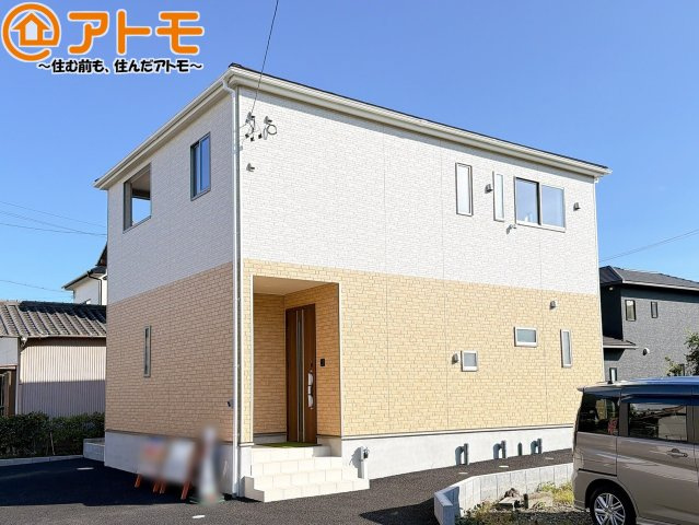 【外観】 | 藤枝市岡部町内谷第3　新築戸建　全1棟 | どっしりとした外観は安心感のあるマイホームを実感できますね♪