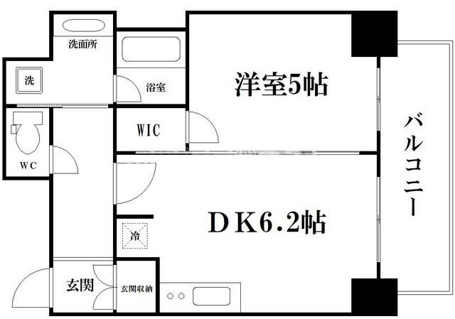 エステムコート北堀江Ⅱの間取り