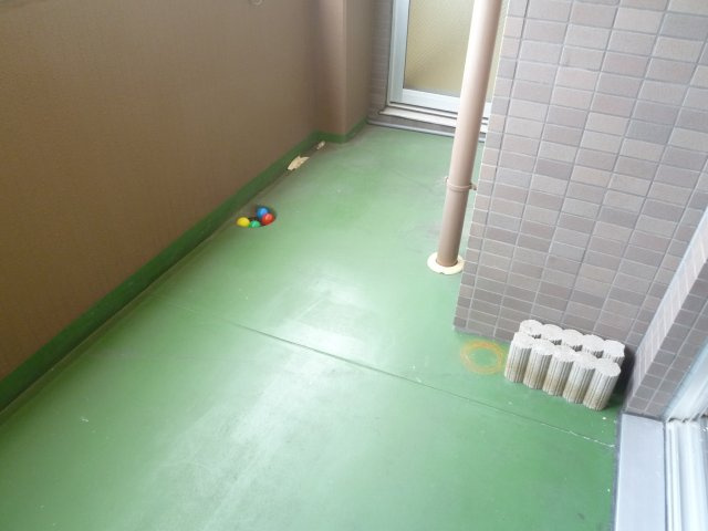 難波パークハウスのバルコニー