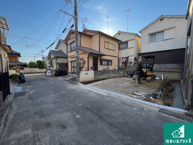 神戸市西区王塚台　第10期　新築一戸建ての前面道路含む現地写真|周辺は落ち着いた街並みの住宅地！子育てがしやすい住環境です！まだ未完成ですが、現地でしかわからない事もございます。是非一度ご覧ください。