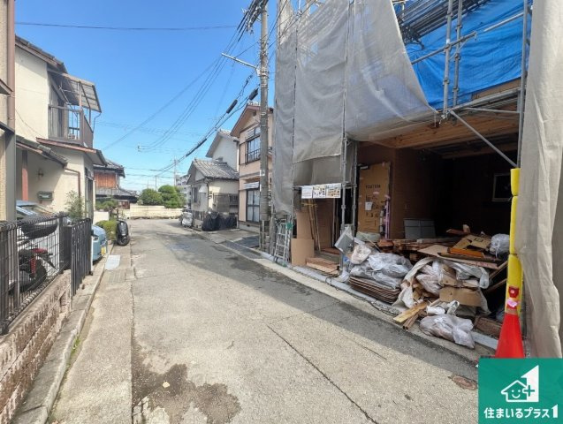 神戸市西区王塚台　第10期　新築一戸建ての前面道路含む現地写真|周辺は落ち着いた街並みの住宅地！子育てがしやすい住環境です！まだ未完成ですが、現地でしかわからない事もございます。是非一度ご覧ください。