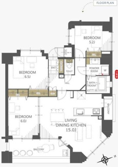 【間取り】 | 【上質リノベ】ライオンズマンション舟入本町 | ※
間取図では分からない広さや明るさ，
資料には記載されていない情報があります。
ぜひ、現地を見られる事をお勧めいたします！