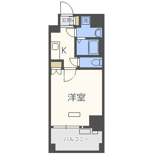 セオリー難波WESTの間取り