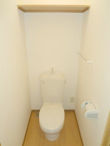 熊本市中央区坪井６丁目のアパートのトイレ|シンプルで使いやすいトイレです