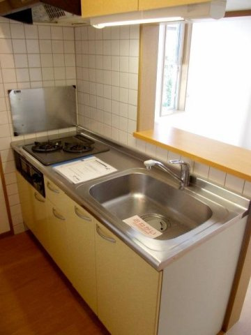 熊本市中央区坪井６丁目のアパートのキッチン|キッチンでお料理をお楽しみください