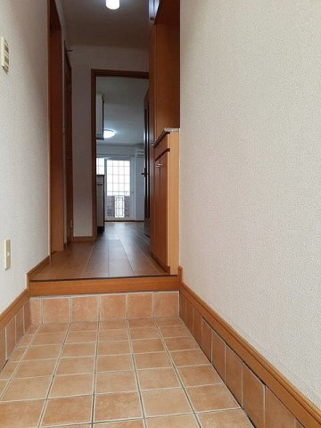 熊本市東区小山３丁目のアパートの玄関|毎日通る玄関はこちらです
