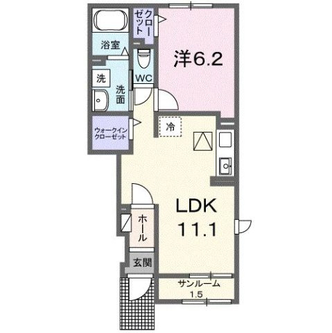 徳山アパートの間取り
