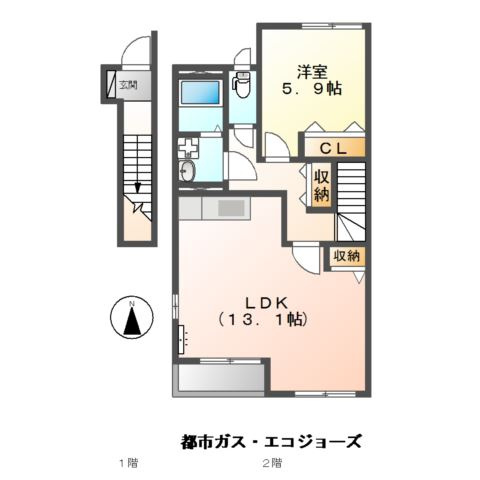 エバーハイツの間取り