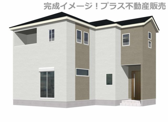 【外観】 | 福岡市南区寺塚1丁目2期　3号棟（全3棟）【仲介手数料無料・0円】 | 完成イメージの外観パースです。