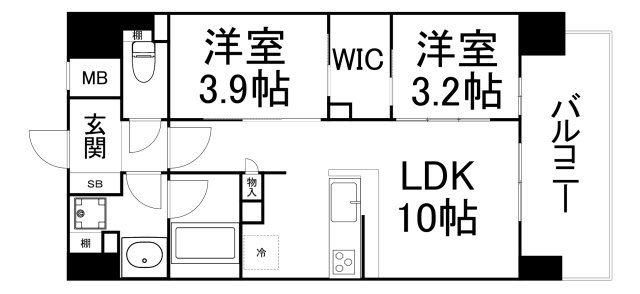 【間取り】 | ソルレヴェンテ新梅田