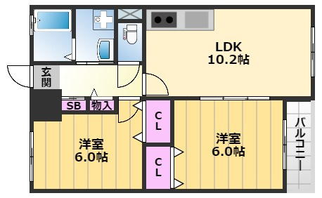【間取り】 | 高師浜シーサイドマンション5