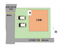 【区画図】 | 糟屋郡粕屋町花ヶ浦2丁目4期　1号棟（全1棟）【仲介手数料無料・0円】 | 区画図です。