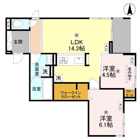 【間取り】 | ウエスタンハイツ19
