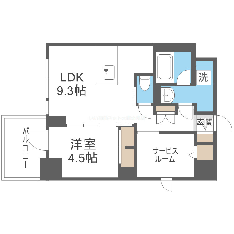 S-RESIDENCE福島diverseの間取り