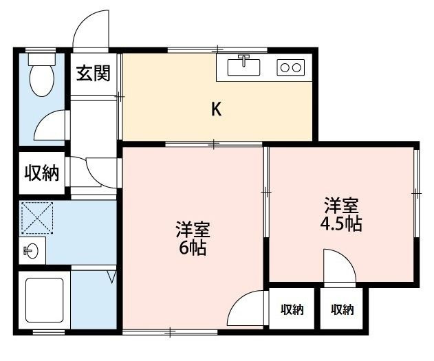 清水ヶ丘ハイツの間取り