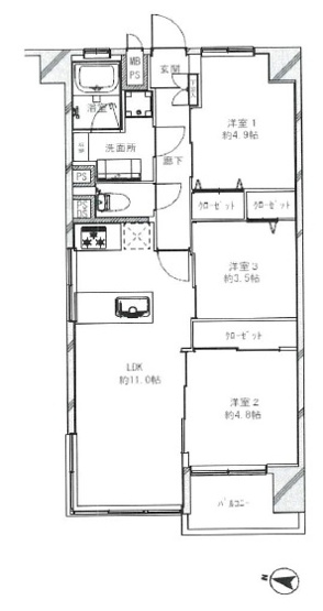 【間取り】 | 東陽町コーポラス