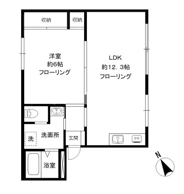 メゾンドゥ南馬込の間取り