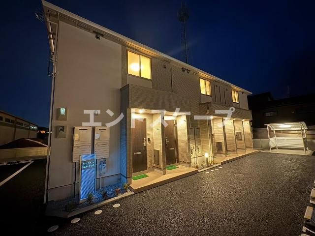 ルピナス　Ｂの外観|外観写真（夜）
高崎、前橋のお部屋探しはエンドスケープまで！お客様の理想お聞かせ下さい♪
