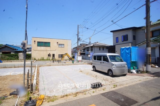 【前面道路含む現地写真】 | 東住吉区住道矢田4丁目　【1号棟/全4棟】 | 【現地】