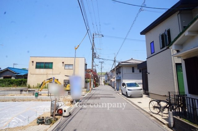 【前面道路含む現地写真】 | 東住吉区住道矢田4丁目　【1号棟/全4棟】 | 【現地】