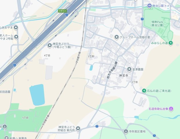 29日(土)30日(日)現地ご見学可能！　交野市神宮寺　ラスト2邸の地図