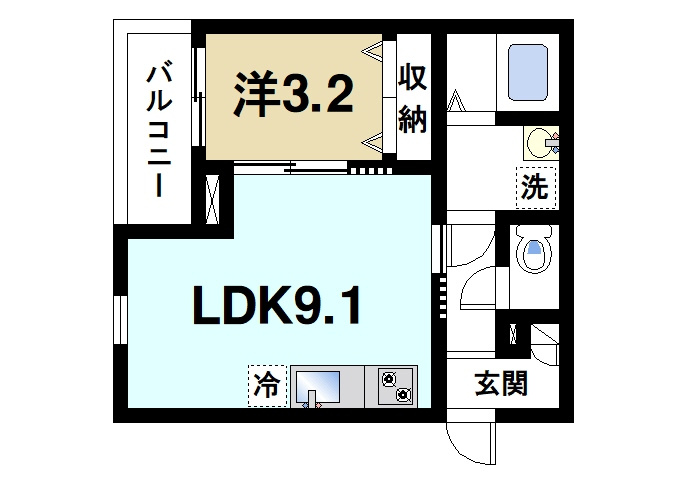 ジーメゾン大和郡山カシータの間取り