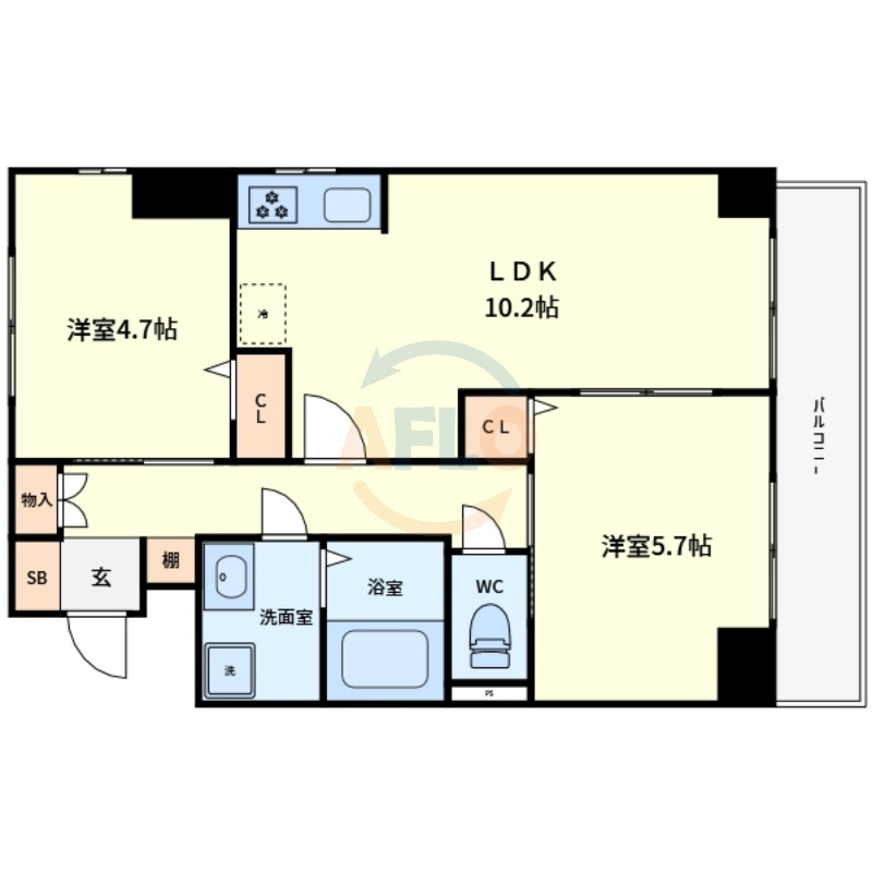 ディアコート東田辺の間取り|ディアコート東田辺　間取り