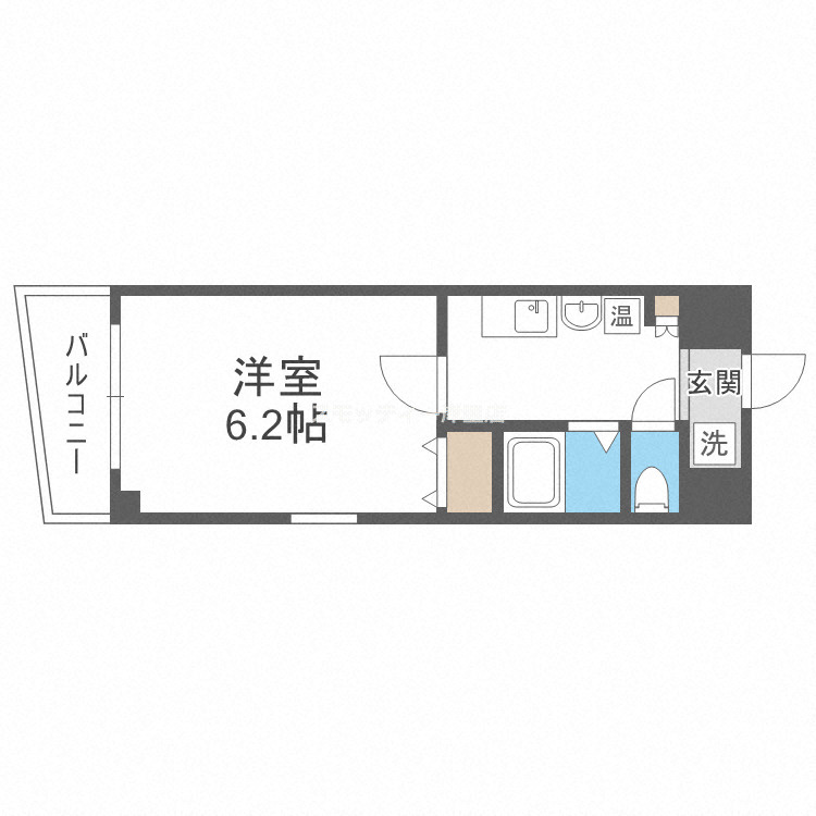 オズレジデンス天下茶屋の間取り