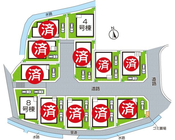 交野市神宮寺　第7期　新築一戸建ての区画図|全12区画