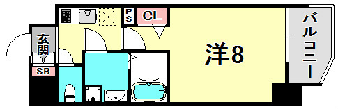 プレサンス神戸元町の間取り
