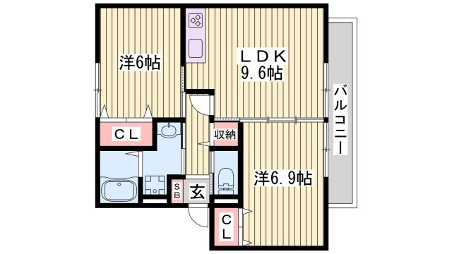 JAボナール上の丸Aの間取り