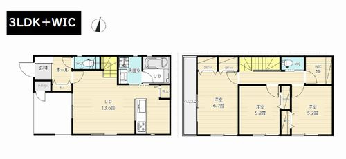 【仲介手数料０円】平塚市花水台　新築一戸建ての間取り|【仲介手数料０円】平塚市花水台　新築一戸建て