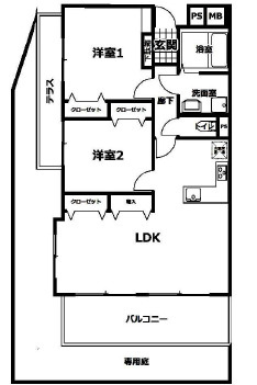 【間取り】 | エクレール片江☆仲介手数料無料☆
