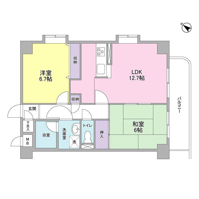 レジデンス　ヨコハマ南の間取り