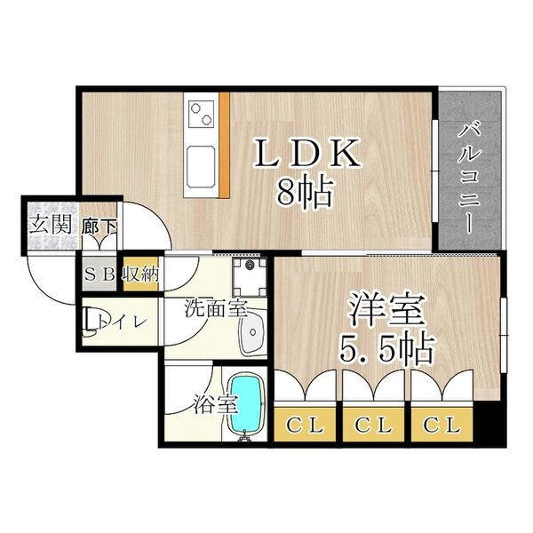 CITY　SPIRE難波グレイスの間取り