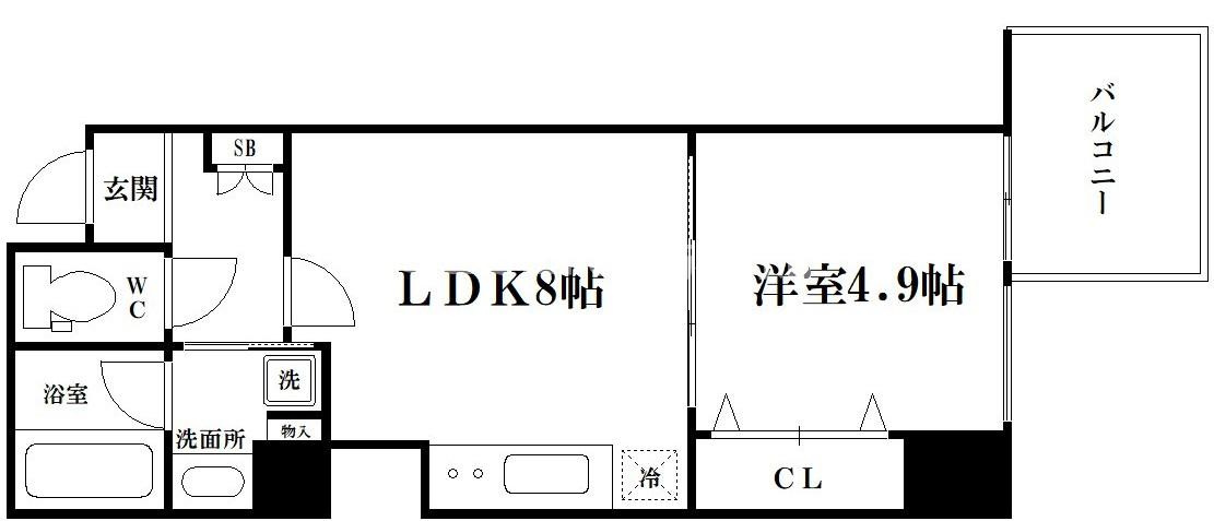 RISING Maison 本町橋の間取り