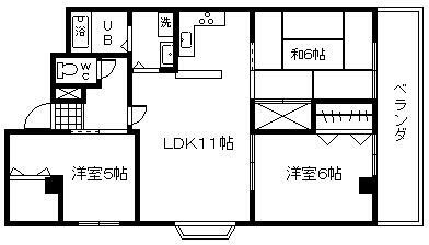 【間取り】 | ドメール久米田
