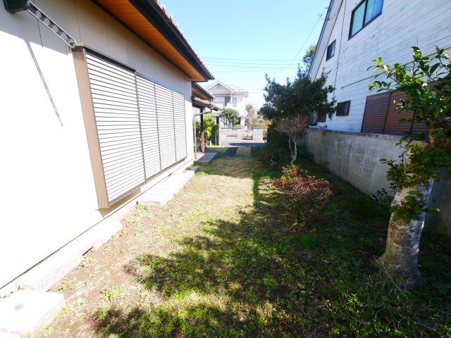 大網白里市南今泉　平屋中古戸建の庭|敷地約60坪　４DK平屋平成元年築   白子海岸まで車約5分  