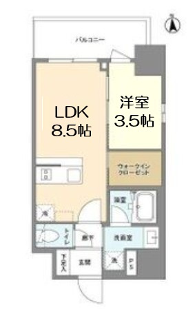 【間取り】 | リヴェント難波ウエスト