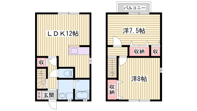 クレールカーサの間取り