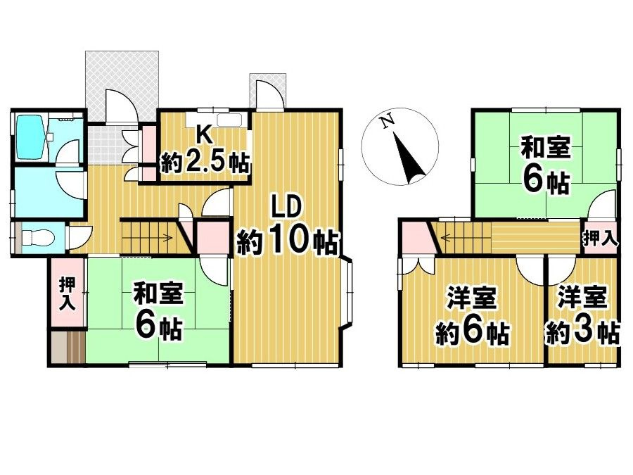 福岡市東区香椎5丁目　中古戸建の間取り|※間取り図と現況が異なる場合には、現況を優先いたします。