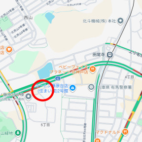 【地図】 | セレノ藤原台Ｂ棟