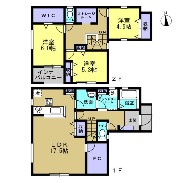 リーブルガーデン　岡山市中区原尾島４丁目【仲介手数料無料】の間取り