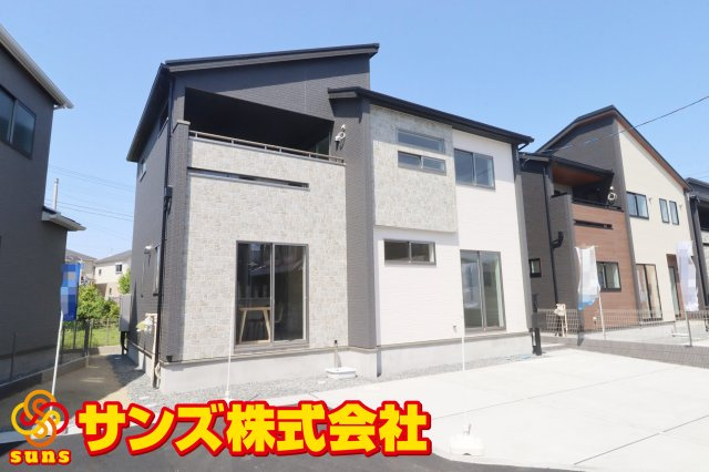 郡山市久留米2丁目　　　　3号棟　　　桜小学校、郡山第３中学区の外観|南西側から見た外観