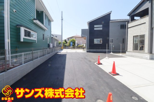 郡山市久留米2丁目　　　　4号棟　　　桜小学校、郡山第３中学区の外観|南側前面道路