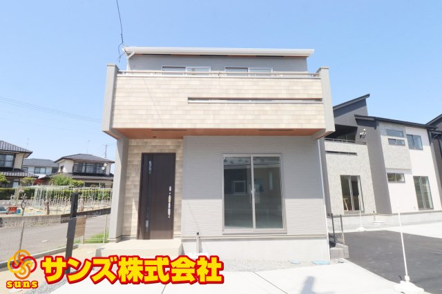 郡山市久留米2丁目　　　　4号棟　　　桜小学校、郡山第３中学区の外観|南側から見た外観