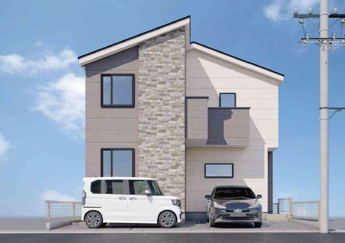 【外観パース】 | 【仲介手数料０円】相模原市南区文京1期　新築一戸建て | 【仲介手数料０円】相模原市南区文京1期　新築一戸建て