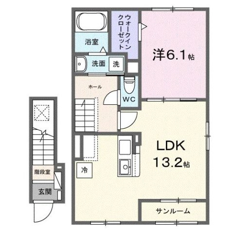 メゾンシエルブルーの間取り