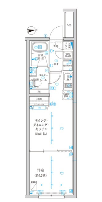 CREATIF西池袋の間取り