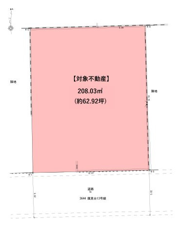 鷹見台一丁目の土地図